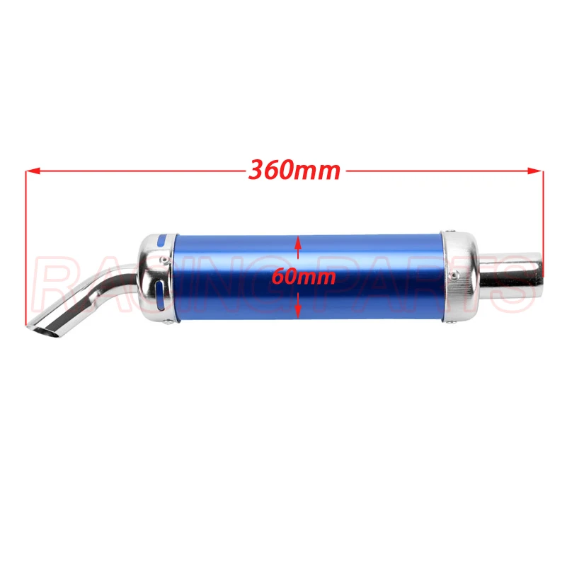 Universal 28MM Black Metal Racing Motocross Exhaust 2-Stroke Motorcycle Pipe Muffler for Enhanced Performance