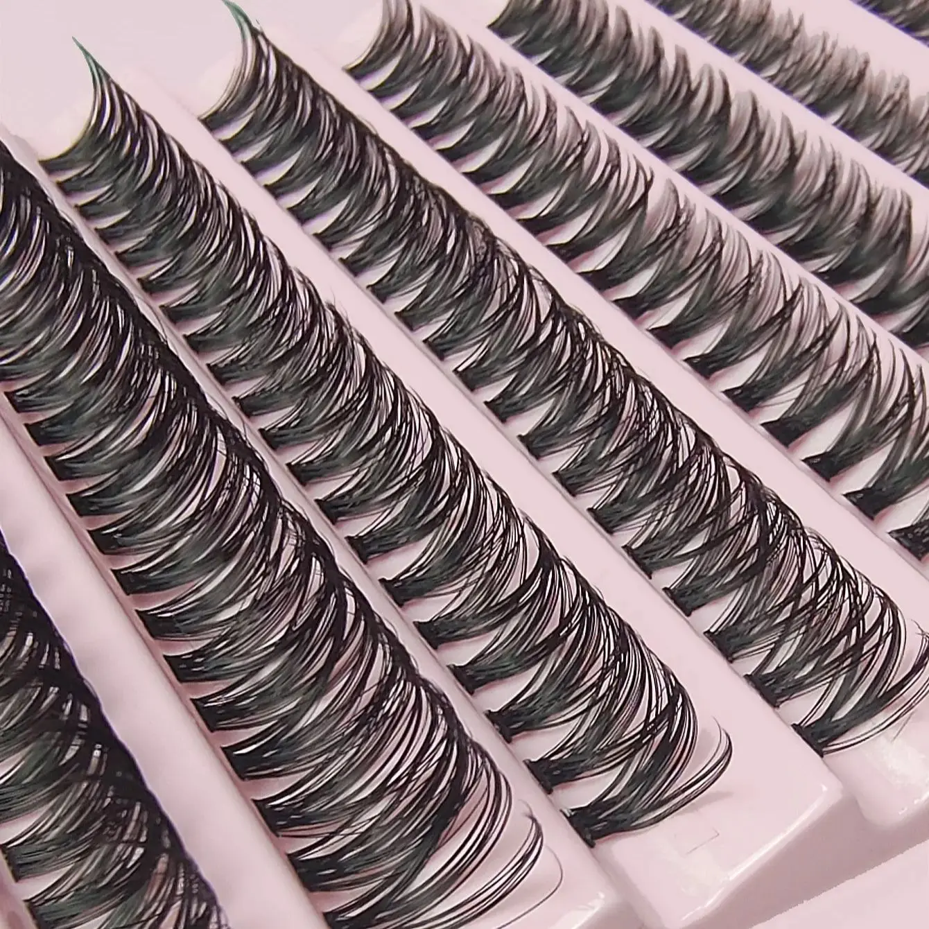 30D/40D/50D/60D Mink Fake Eyelashes 200 Clusters C/D Curl 8-16mm DIY Natural Eyelash Extension 3D Russian Curl individual Lashes