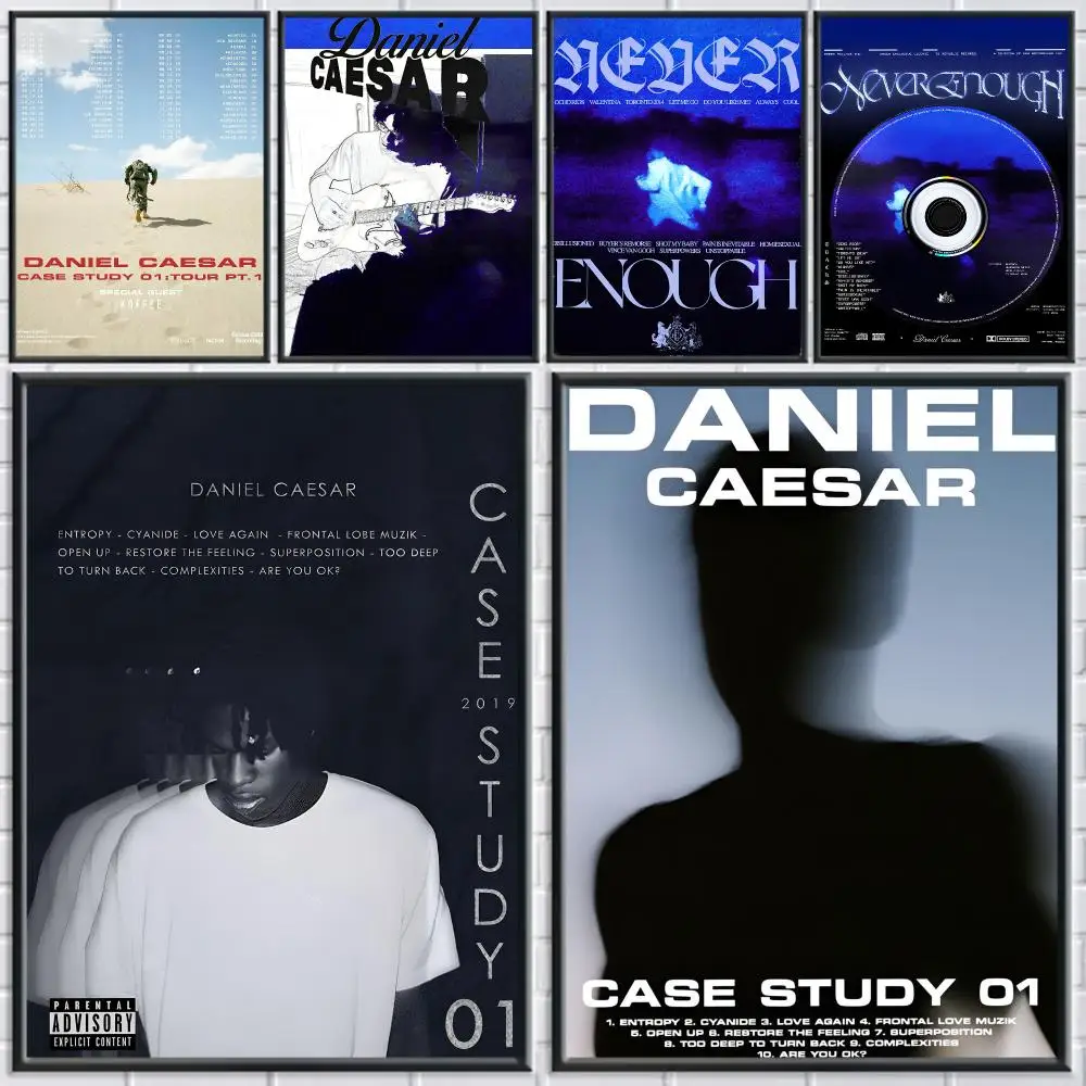 D-Daniel Caesar Music Album Poster Canvas painting with prints Home bedroom living room decoration gift