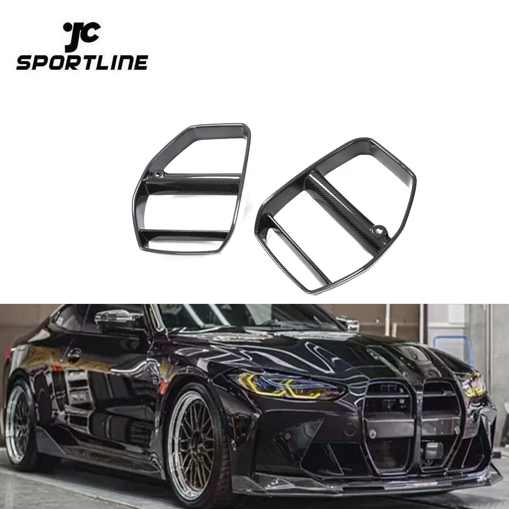 Pre-preg Dry Carbon Fiber G80 G82 G83 Front Kidney Grille For BMW 4 Series M3 M4 2021-2022