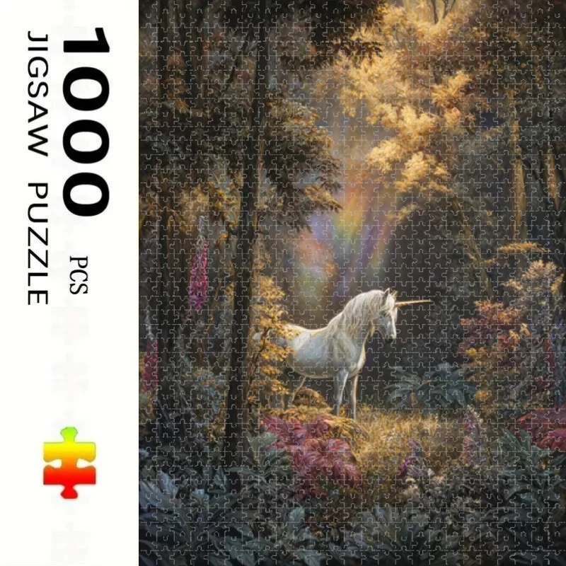 

Unicorns in The Forest New Style Educational Puzzle Difficult Challenge Leisure Decompression Jigsaw Puzzle