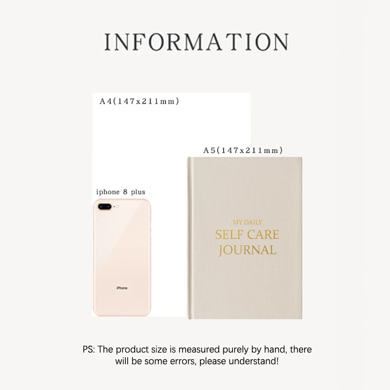 A5 Self-care Journal รายสัปดาห์รายเดือน Daily Planner ไดอารี่โน้ตบุ๊คสําหรับธุรกิจ To Do List Agenda Notepad