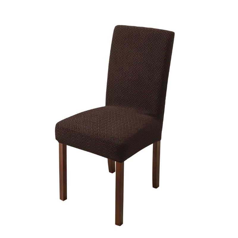 Elastischer Stuhlbezug Jacquard Stretch Universeller Günstiger Stuhlsitzbezug mit Rückenlehne für Hochzeits- und Esszimmerstühle für Zuhause