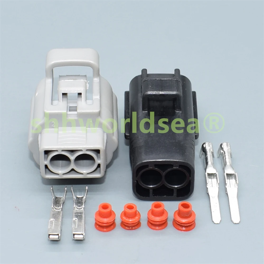 shhworldsea 2Pin Way 2.2MM Series Female Male Sealed Waterproof Sheath Automotive Plug Socket Connector 6188-0047