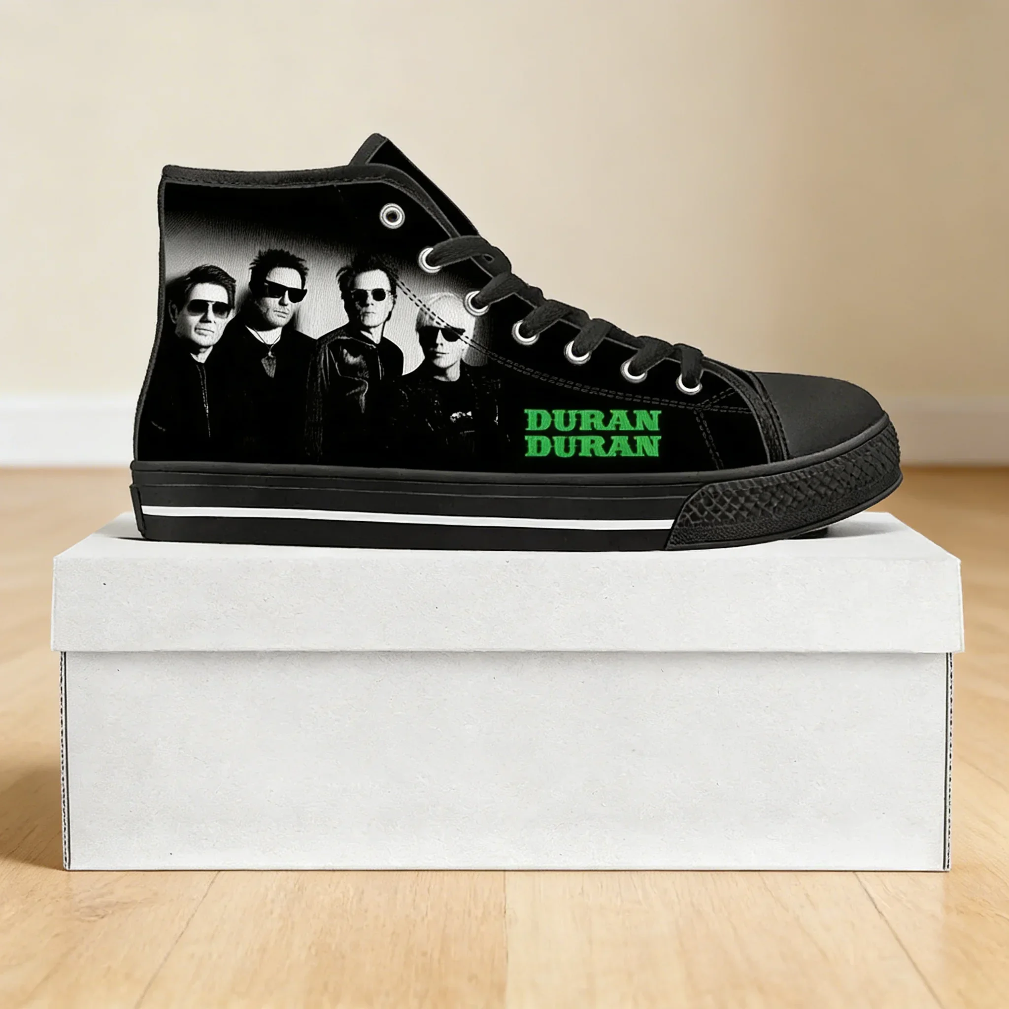 Кроссовки Duran Duran Custom High Top Canvas, модная унисекс-обувь для мужчин и женщин.