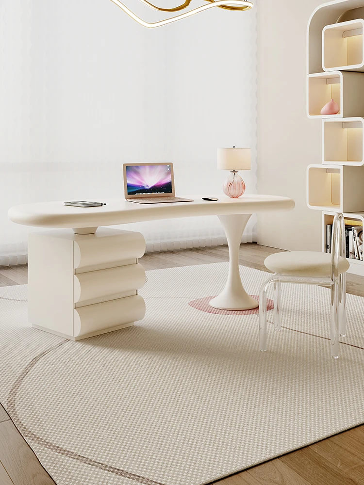 Home French Entry Lux Simple Desk Designer High Sense Computer Desk