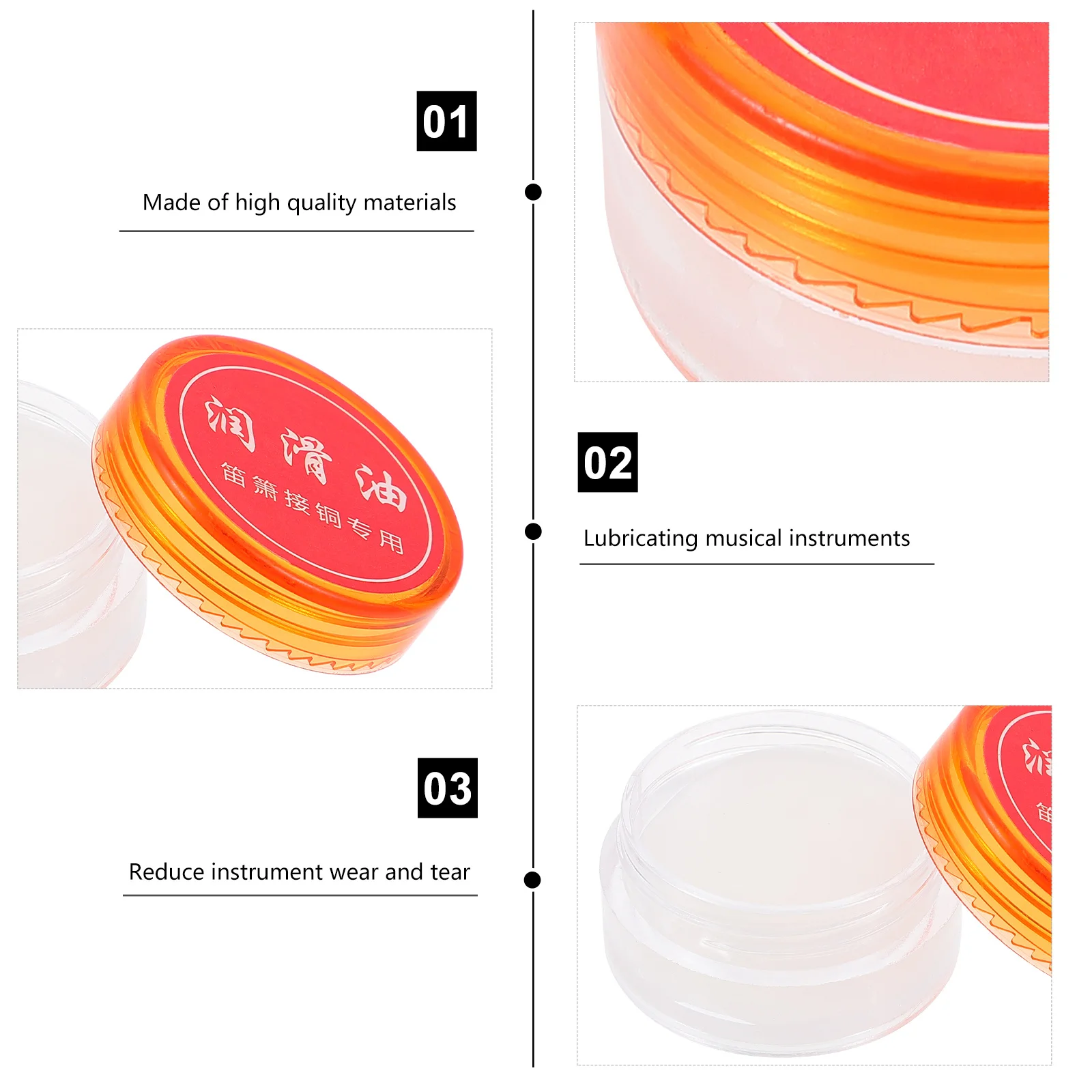 10Pcs Wind Instruments Accessories Compact Lightweight Durable Flute Lubricant Great Gift for Musicians Flute Paste Lubricant