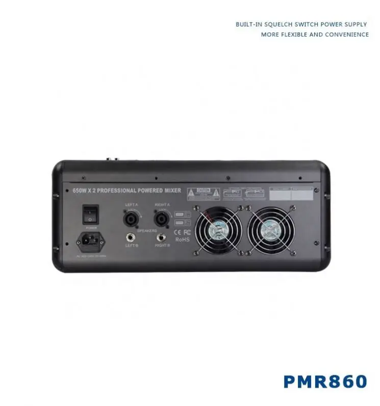 Mikser audio OEM 8-kanałowy 12 16 24-kanałowy z zasilaniem Phantom Power PMR Profesjonalny wzmacniacz mikser dźwięku