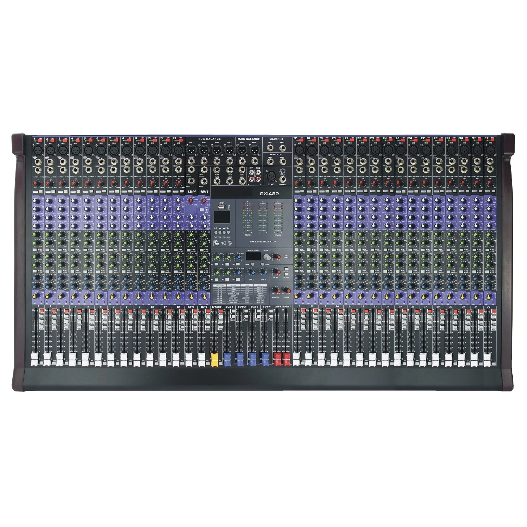 

professional audio mixer 32-channel mixing console vocal concert 99 reverb effector stage dj controller sound effect equipment