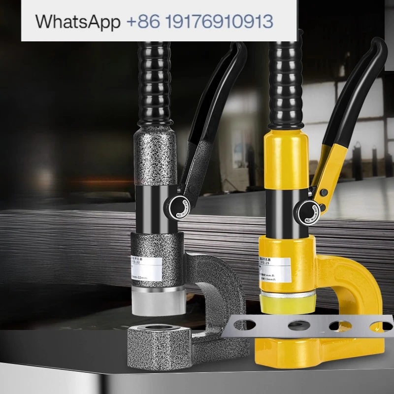 ouvre-trou-hydraulique-a-pont-manuel-portable-fente-metallique-sans-poinconnage-machine-de-poinconnage-d'ouverture-divisee