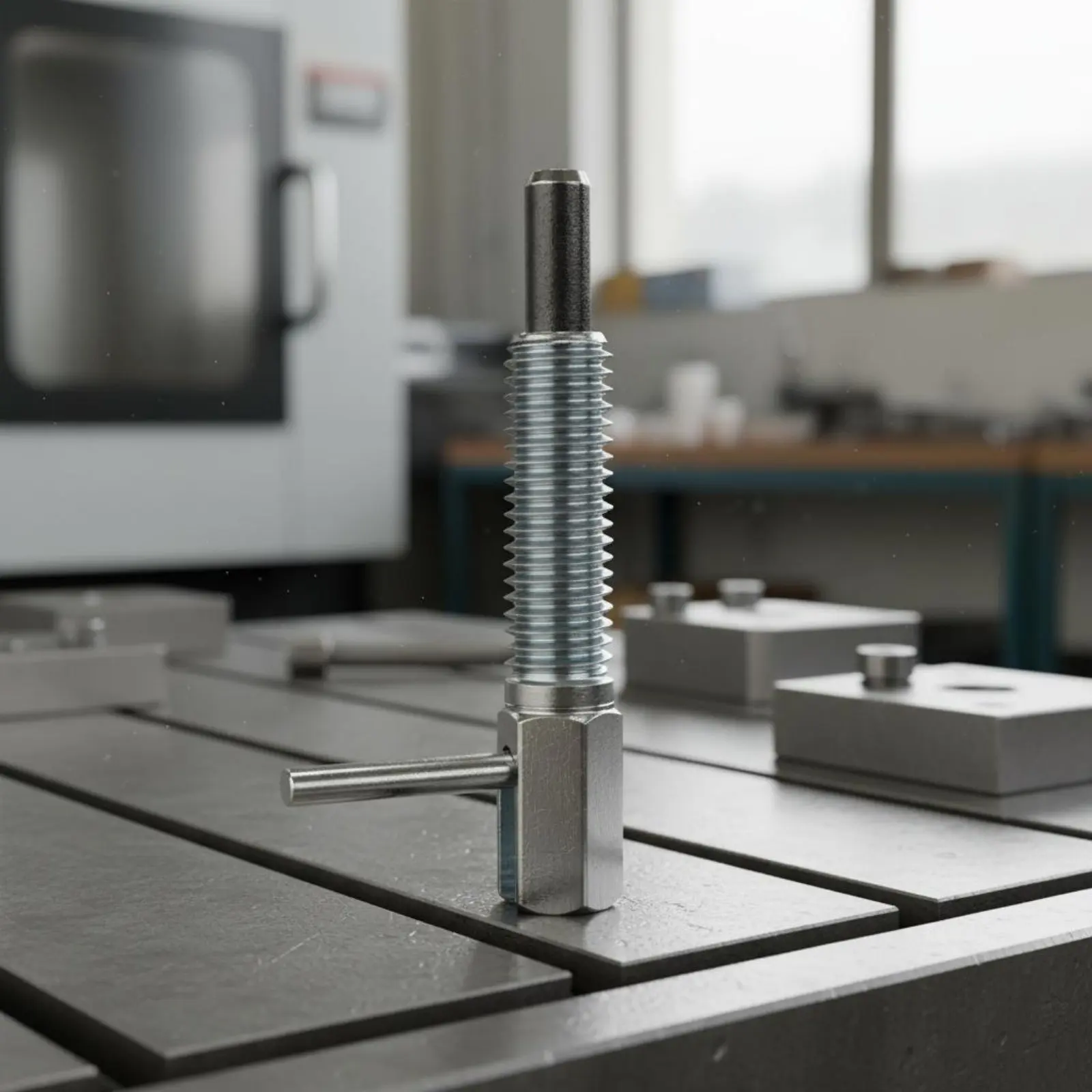 L-Shaped Positioning Positioning Pin Long-Lasting L-Handle Coil Plunger Stainless Steel Indexing Positioning Pin Sleek Surface