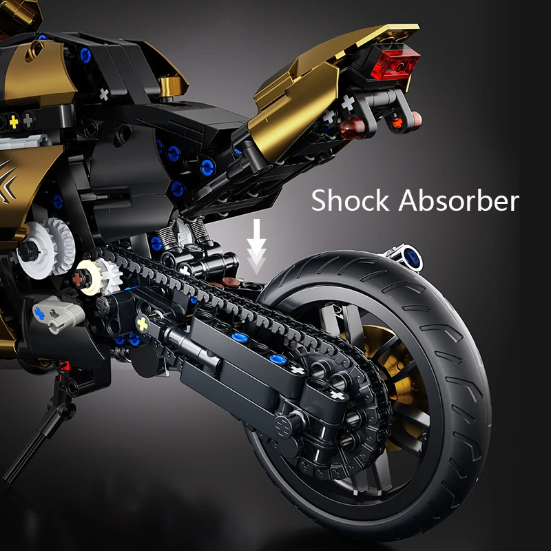 V4s Motorrad-Bausatz, Super-Rennmodell mit Ausstellungsständer, STEM-Spielzeug für Erwachsene und Jugendliche, perfekte Weihnachtsgeschenke – Detail 30