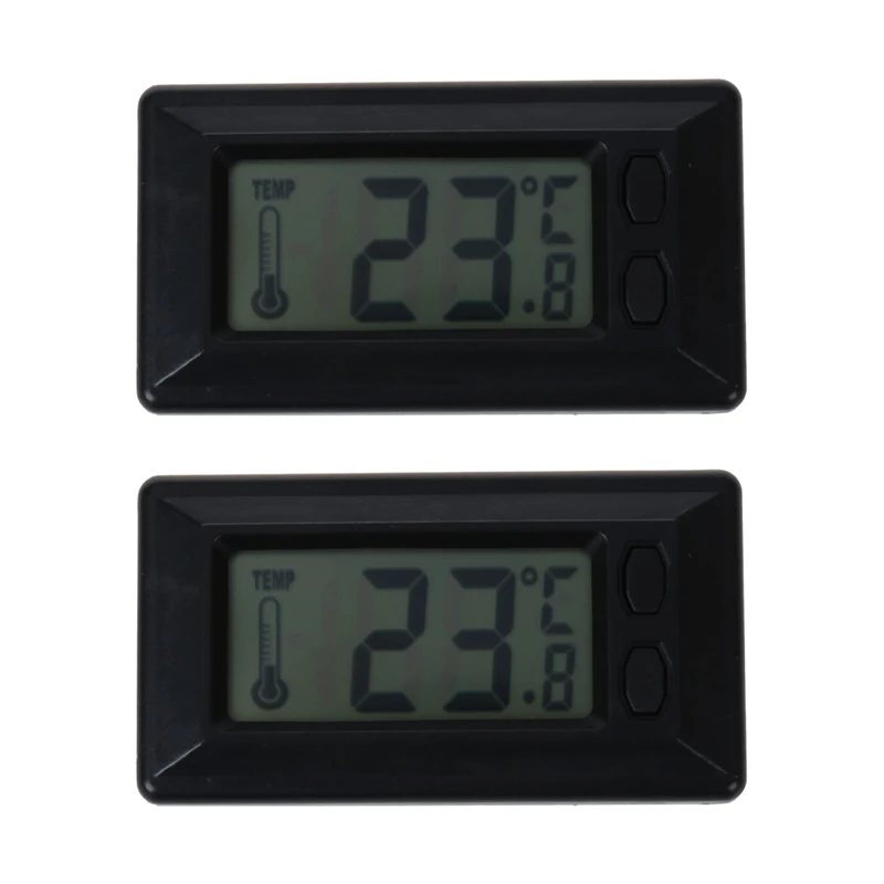 Promotion! 2X LCD Display Digital Car Indoor Temperature Thermometer