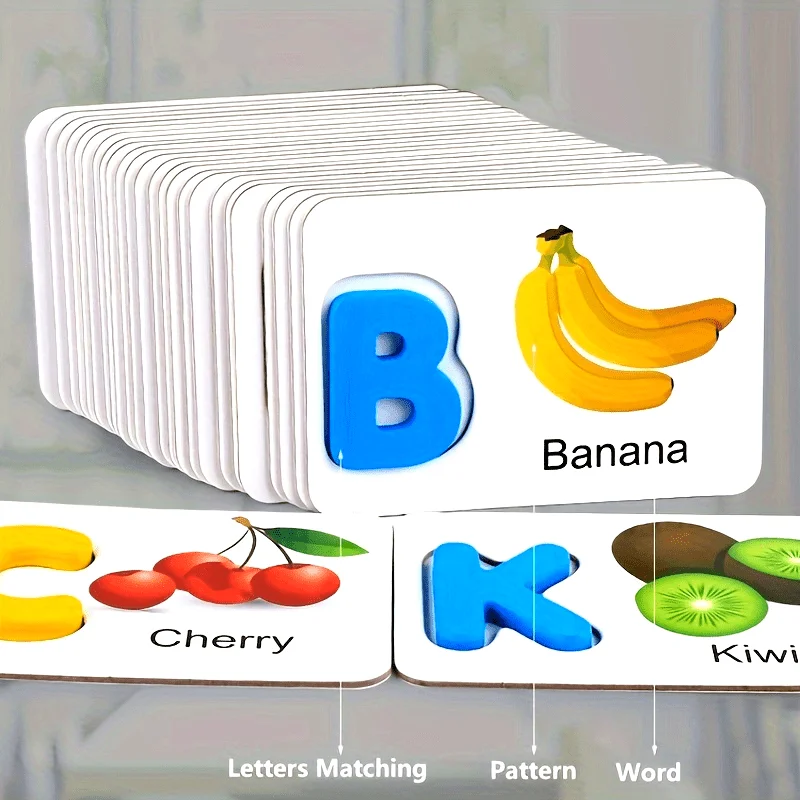 

Wooden Alphabet Flashcards for Youngsters - Educational ABC Learning Tool, Perfect Preschool Gift & Puzzle Game