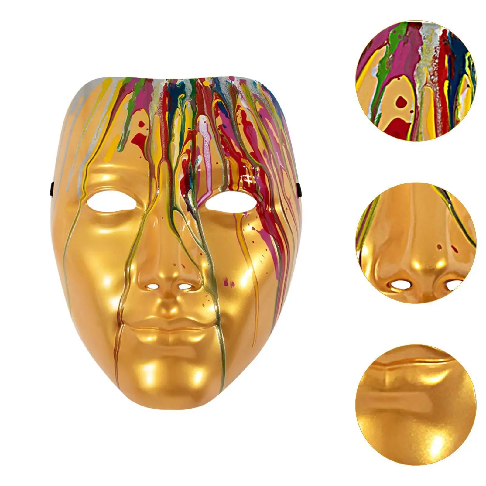 男性フェイスマスクコスプレ多用途スタイリッシュなコスチュームアクセサリーマスク用