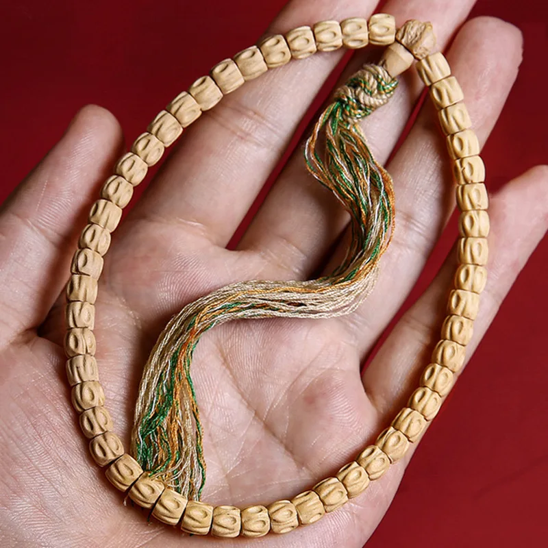 Passion Fruit Bracelet 108 Pieces Rift Grain Deep Pit Double Ghost Face Buddha Beads Bai Xiang Seed