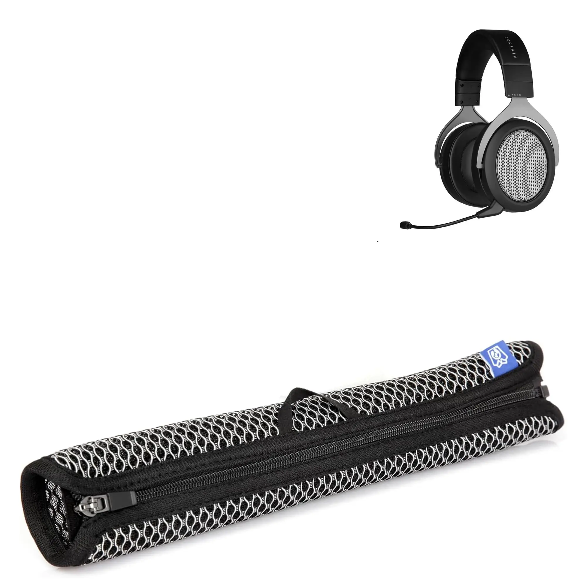 Diadema de repuesto compatible con auriculares para juegos Corsair HS70/Pro HS60/Pro HS50/Pro (tela transpirable)