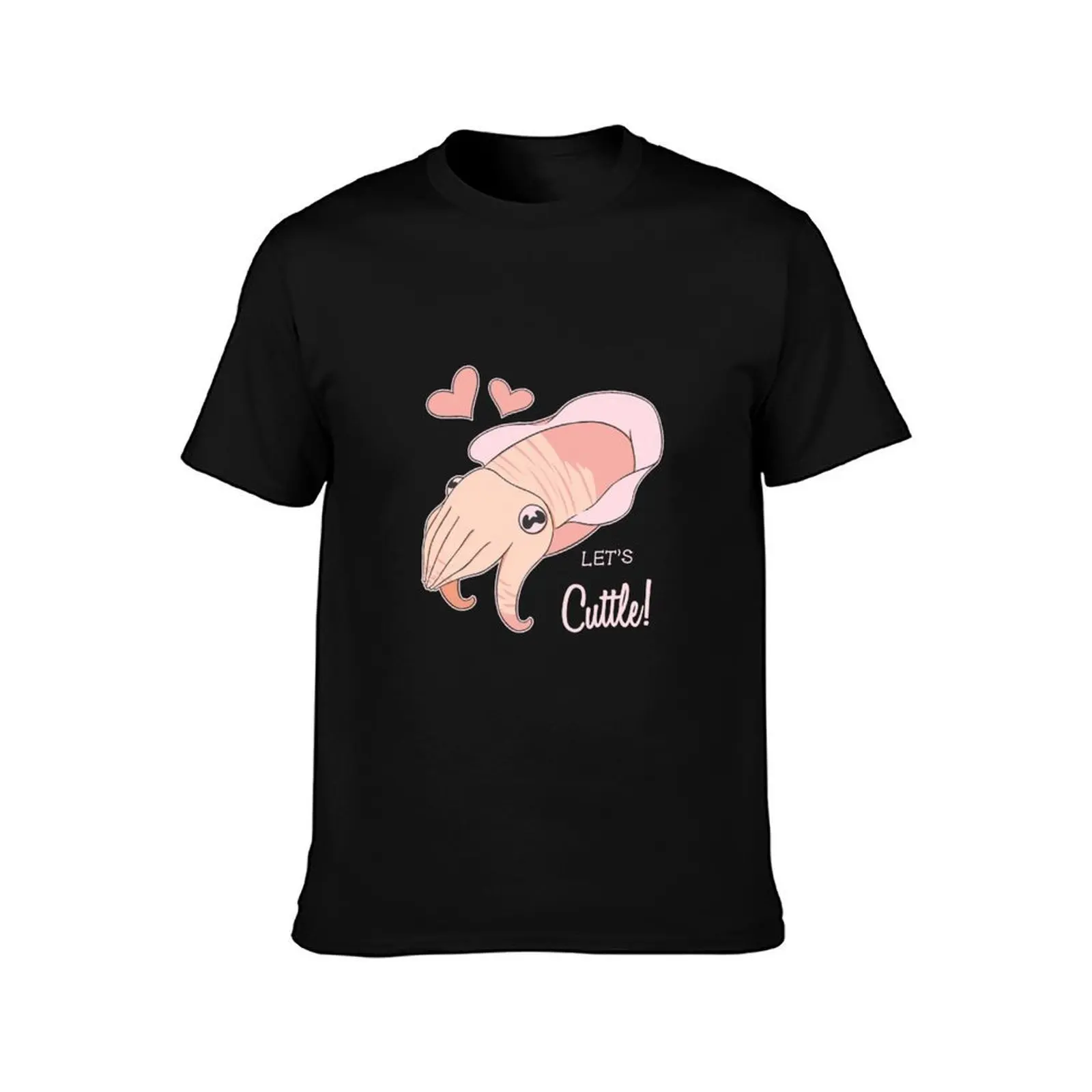 Let'S Cuttle Funny Cuttlefish Cuddle Pun Hoodie T-Shirt, Summer Casual Cotton Tee, Oversized Streetwear Tops, Unisex Men Women