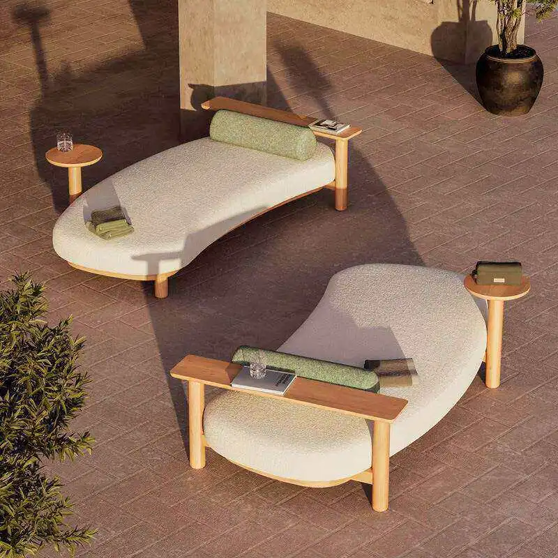Woven Chair Leisure Chair Tatami Courtyard Villa Outdoor Pool Bed