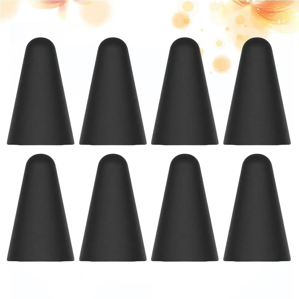 8PCS Stylus Pen Protective Cover Silicone Sleeve Tip Cap Touchscreen Writing Drawing Accuracy Increased Friction Noiseless