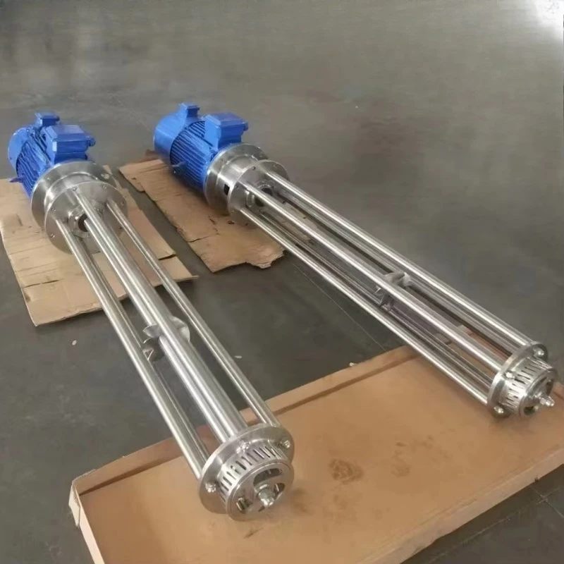 Sanitary batch static mixer Automatic high-speed homogenizer with motor for mixing food powders in tanks SUS316L