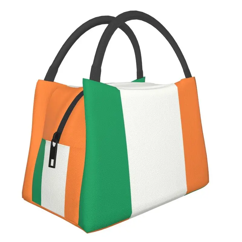 

Ireland Flag Portable Lunch Box for Women Multifunction Cooler Thermal Food Insulated Lunch Bag Hospital Office Pinic Container