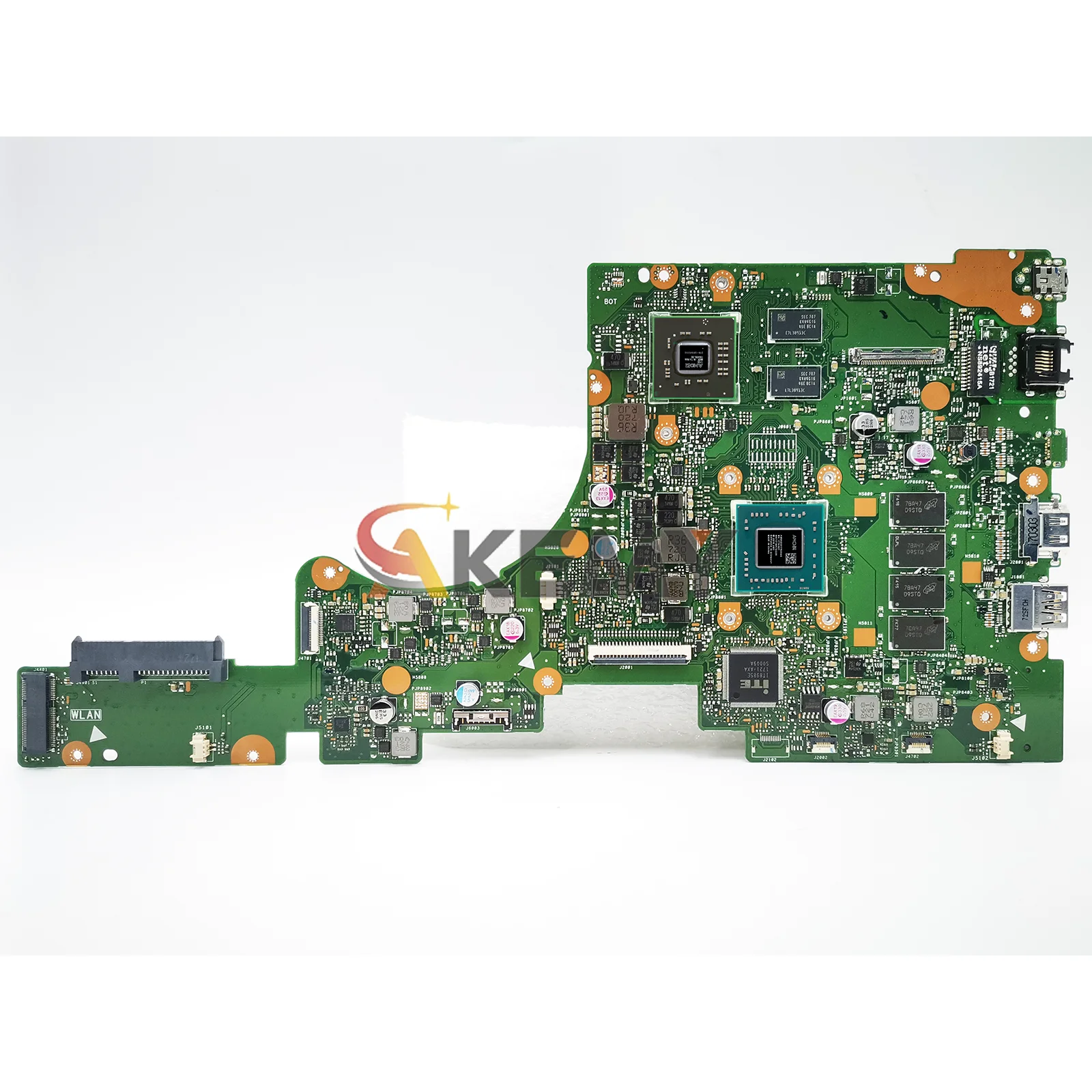 E402BP เมนบอร์ดแล็ปท็อปสำหรับ ASUS EeeBook X402BP E402BP X402BA E402B L402BA L402BP เมนบอร์ด W/A6 A8 A9 CPU ทดสอบ OK เรือเร็ว