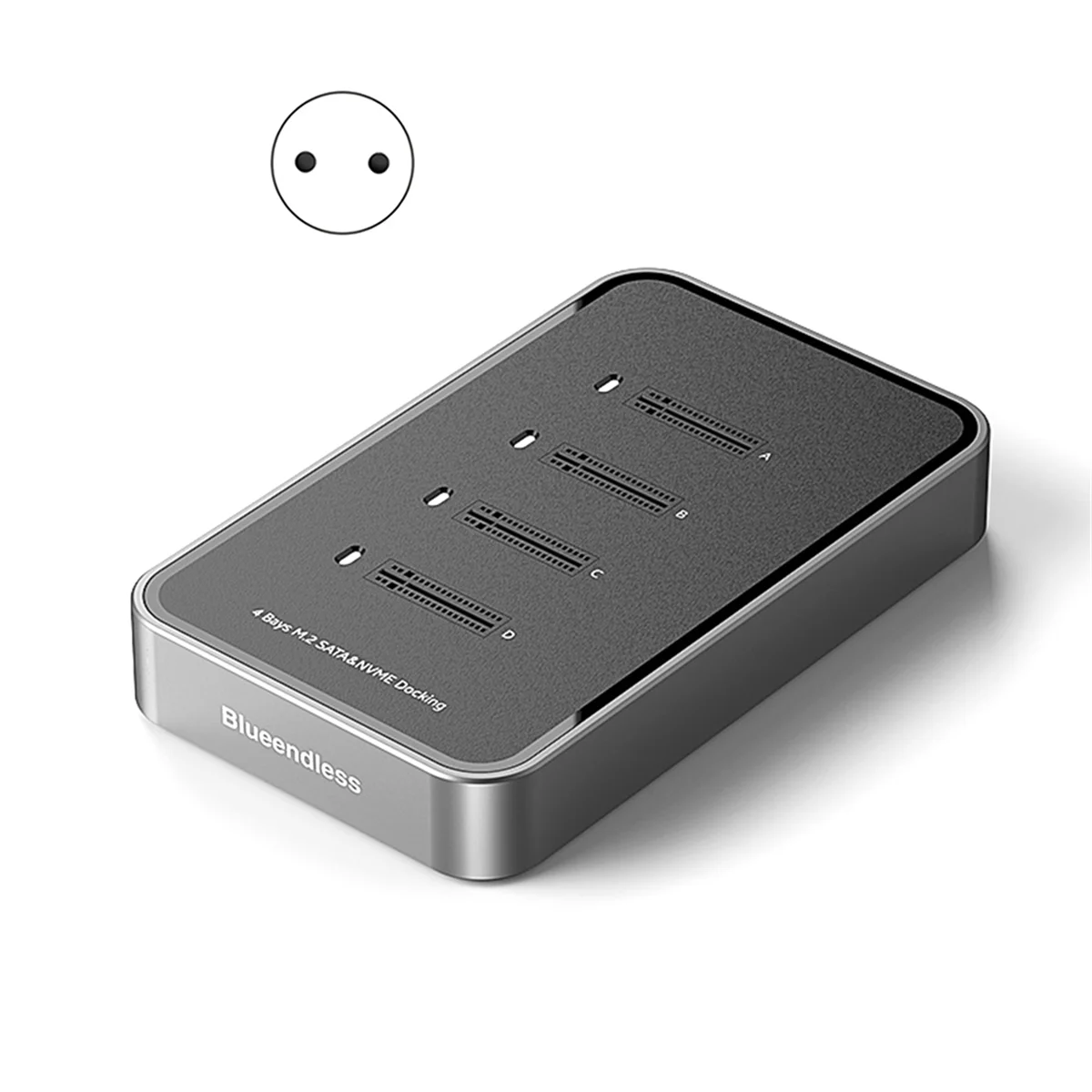 New  4-Bay M.2 NVMe/SATA SSD Docking Station USB 3.1 Type C 10Gbps M2 NVME PCie SATA NGFF Dual Protocol SSD Case EU Plug