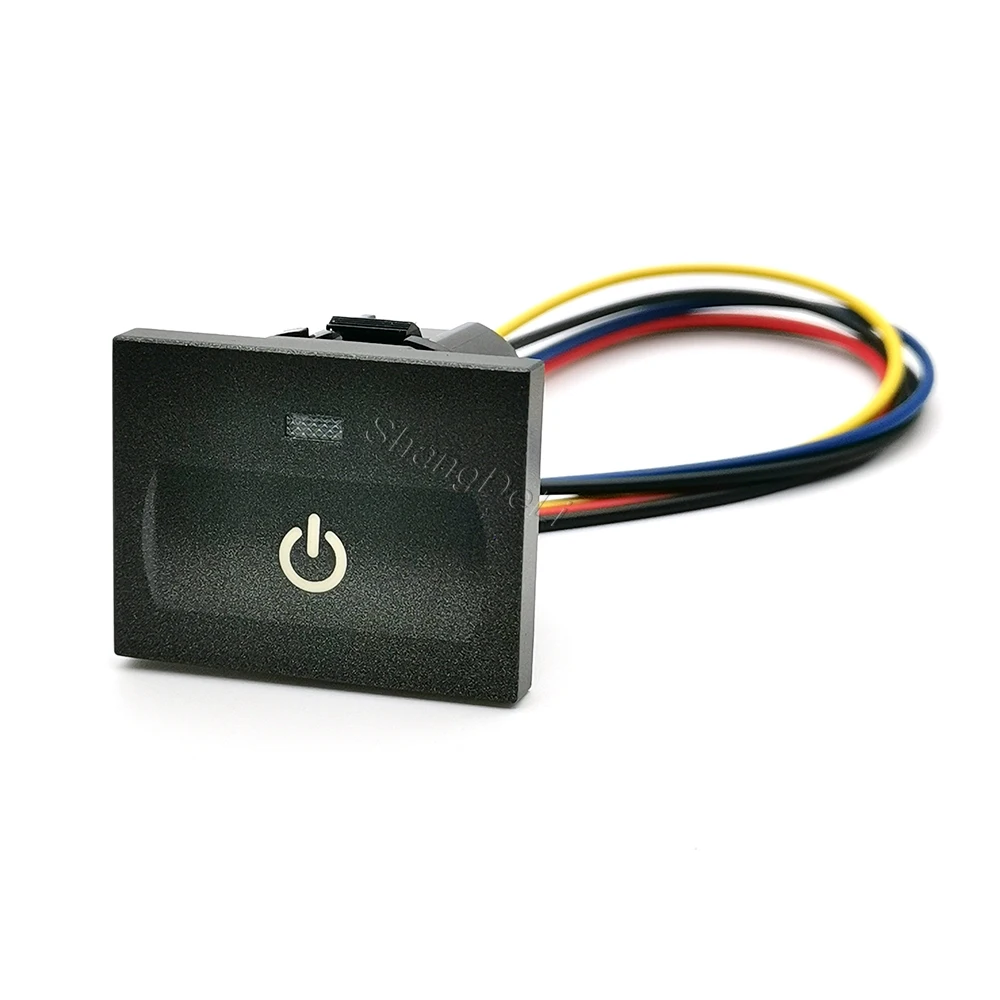 1PC Schwarz Auto LED Radar Vorne Hinten Nebel Licht Power On Off Schalter Taste Mit Verbinden draht für Ford Focus 2 Mk2 2009 2010 2011 – Detail 4