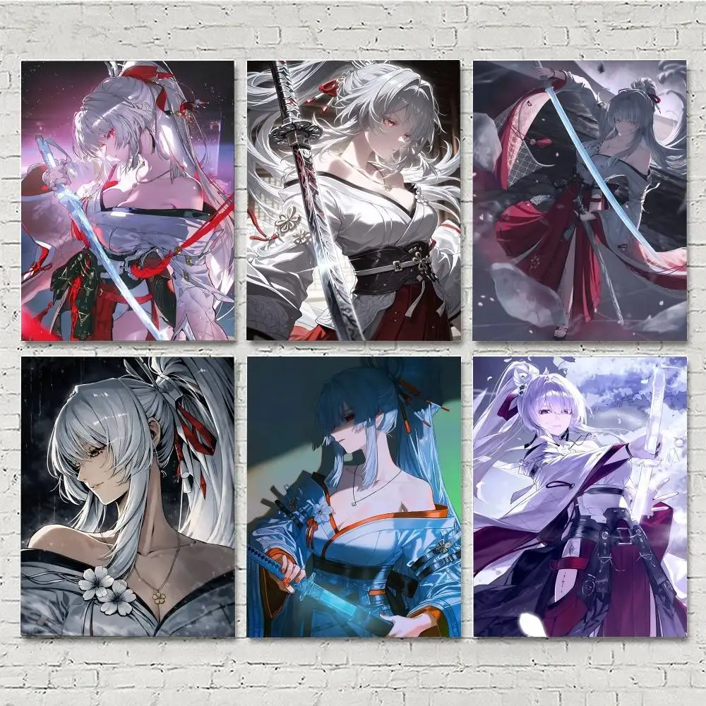 Anime Game Wuthering Waves HIYUKI Posters HD Print Vintage Wall Art Decor for Home Study Room