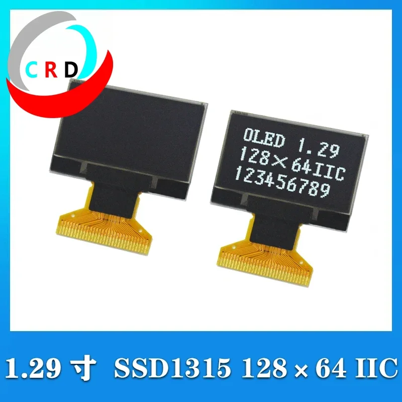 Changruida 1.29 นิ้ว OLED หน้าจอ LCD 128x64 driver SSD1315IIC/SPI serial หน้าจอหน้าจอขนาดเล็กจอแสดงผล tft จอแสดงผล lcd lcd