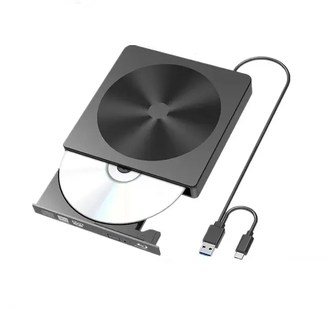 Portable Blu Ray Burner  USB 3.0 DVD Players External Blu Ray Writer  Dvd Drive  Usb Blu Ray Player BD Blue Light