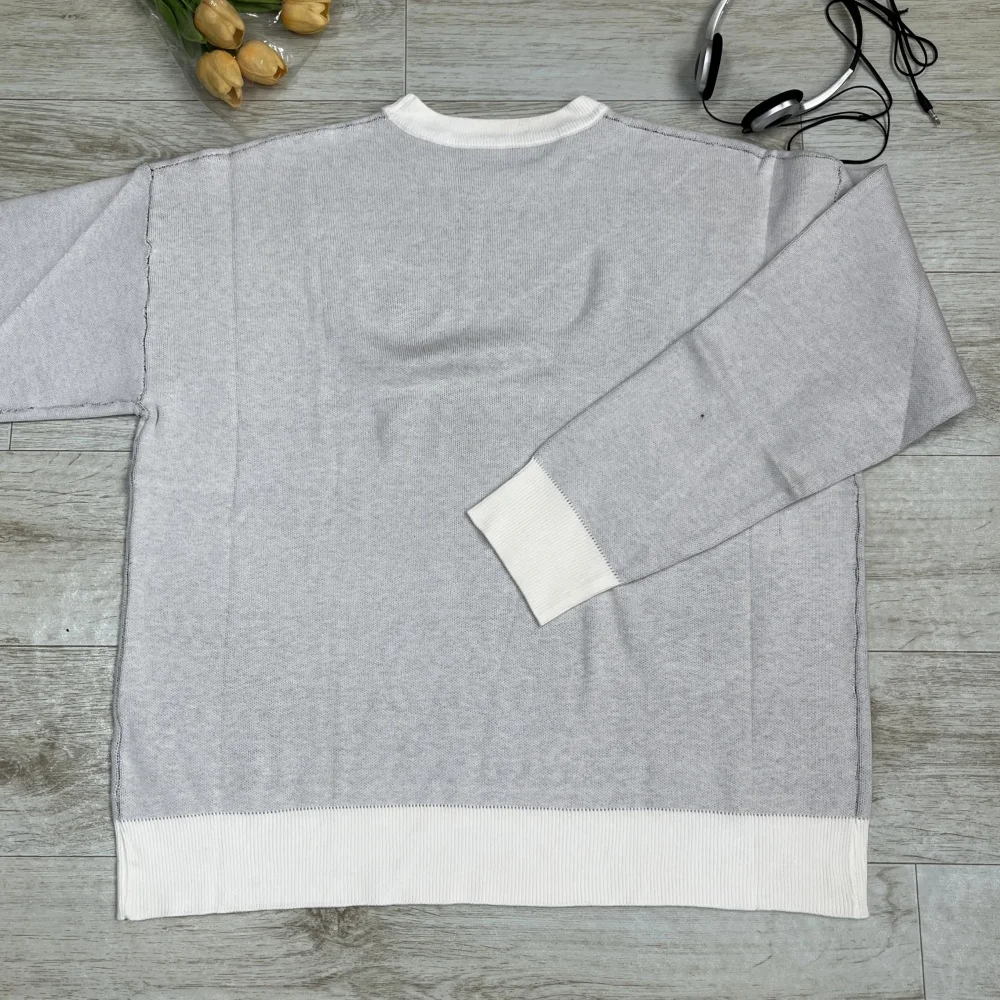 Y2k الشارع الشهير الجرافيك 2025 ملابس عصرية جديدة المرأة سترة متماسكة الشتاء المتضخم خمر كم طويل بلايز البلوز البلوز