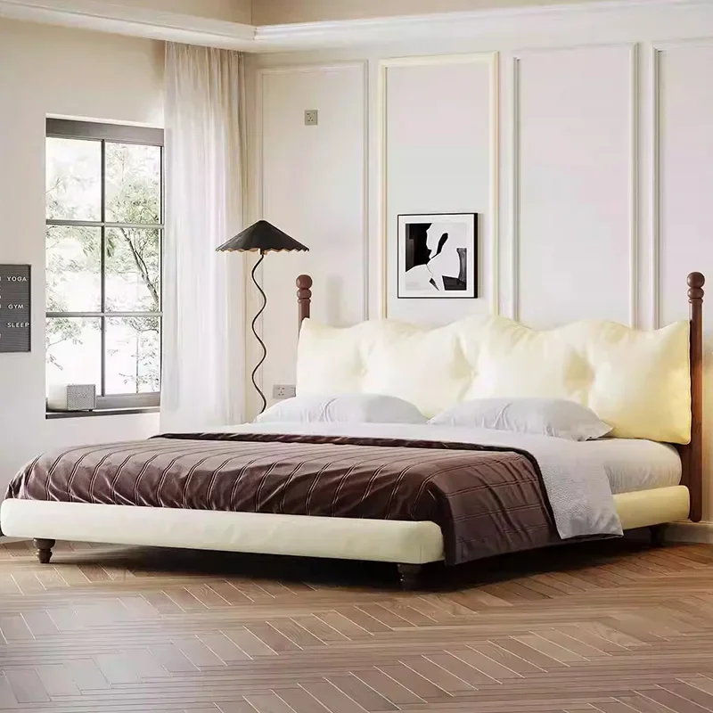 

Human Dog Modern Bed Bedroom Frame Luxury Double Design Massage Bed European Simple Safe Letto Matrimoniale Unique Furniture