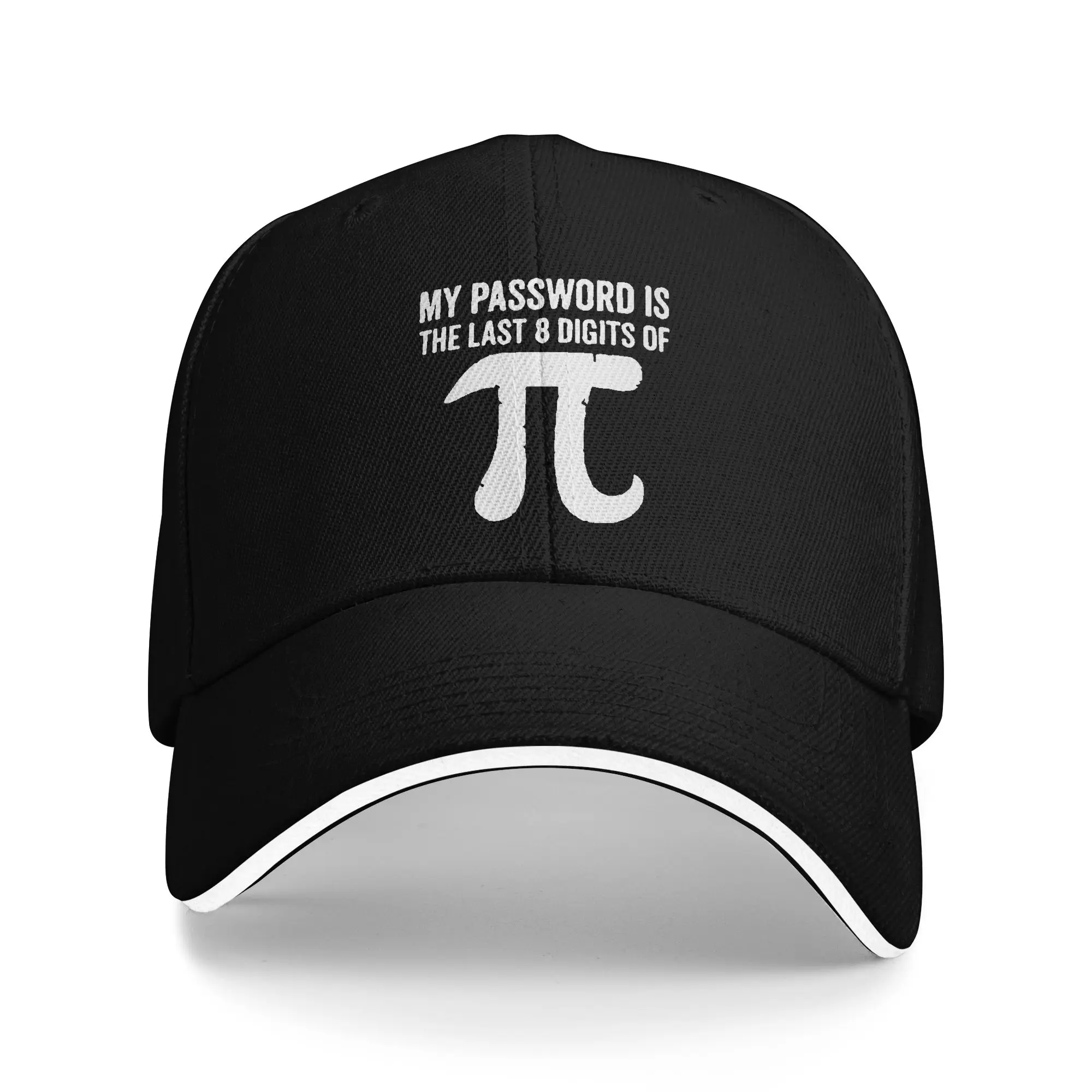 Funny Π My Password Ladies Baseball Caps Men  High-end Peaked Cap Girl Pool Party Sun Hat