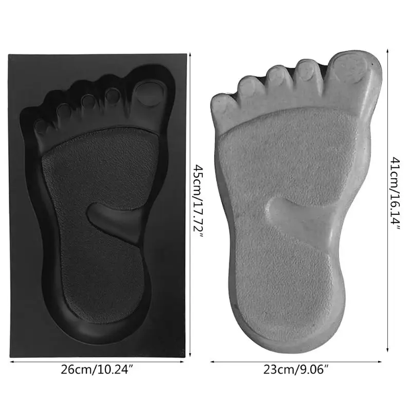 367A 1 para odcisków stóp betonowa kostka brukowa do tworzenia form do ogrodu Lawn