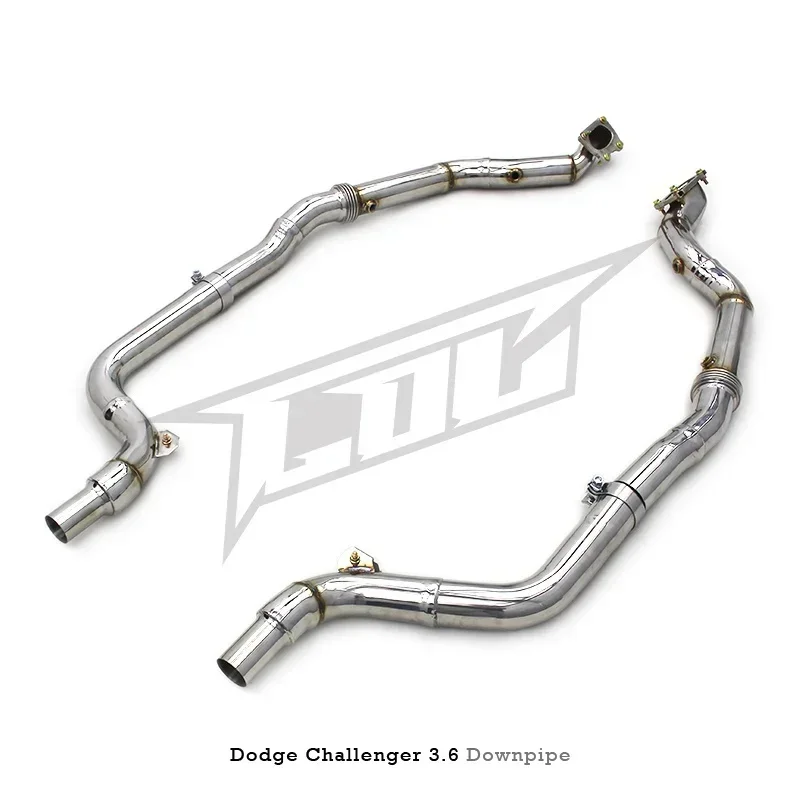 Section High flow Pipes branch downpipe Exhaust Pipe with For Challenger 3.6L 2015-2023