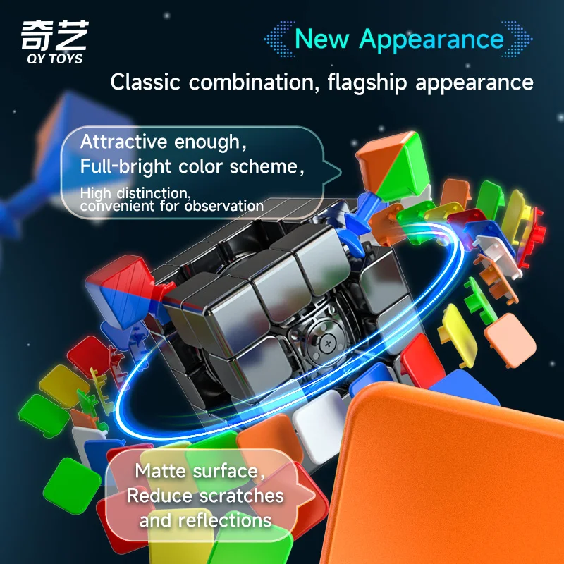 QiYi-cubo mágico magnético M Pro para niños, rompecabezas profesional de velocidad 4x4x4, juguetes Fidget