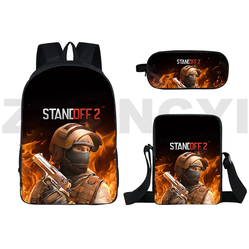 3D Printed Standoff 2 Game Rucksack Travel Backpack Boys Pencil Case Women Fashion Backpack Children fashion causal School Bags