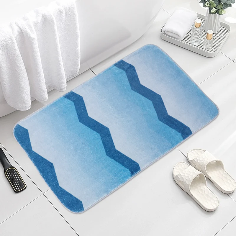 Bathroom Mats Bathroom Absorbent Doormat Soft & Cozy Bedroom Doormat Machine Washable Indoor Home Floor Mats