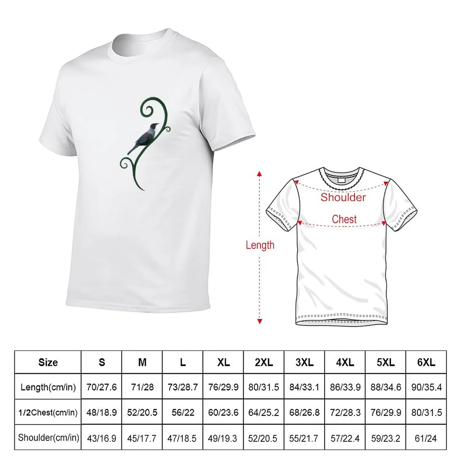 New Tui koru T-Shirt custom t shirts funny t shirt Oversized t-shirt T-shirt short men t shirt