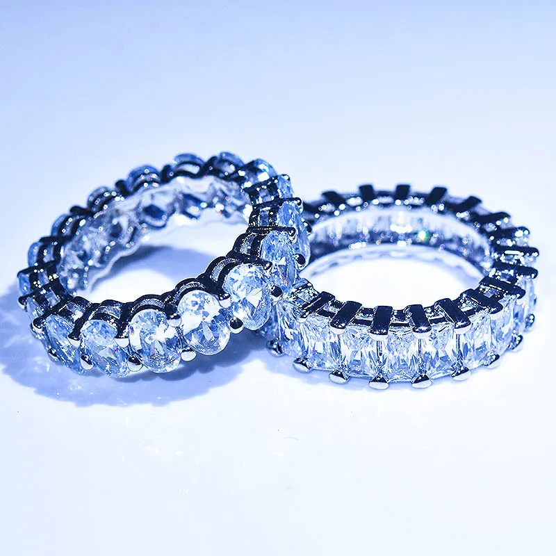 S925 Sterling Silver Women s Ring Featuring Brilliant Cut Stones Elegant Index Finger Row Diamond Ring for Modern Fashionistas