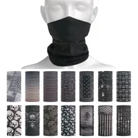 Pañuelo de tubo de Color oscuro para deportes al aire libre, Bandana para el cuello, polaina, bufanda para ciclismo en negro y gris, diadema para correr y senderismo, mascarilla facial para hombre