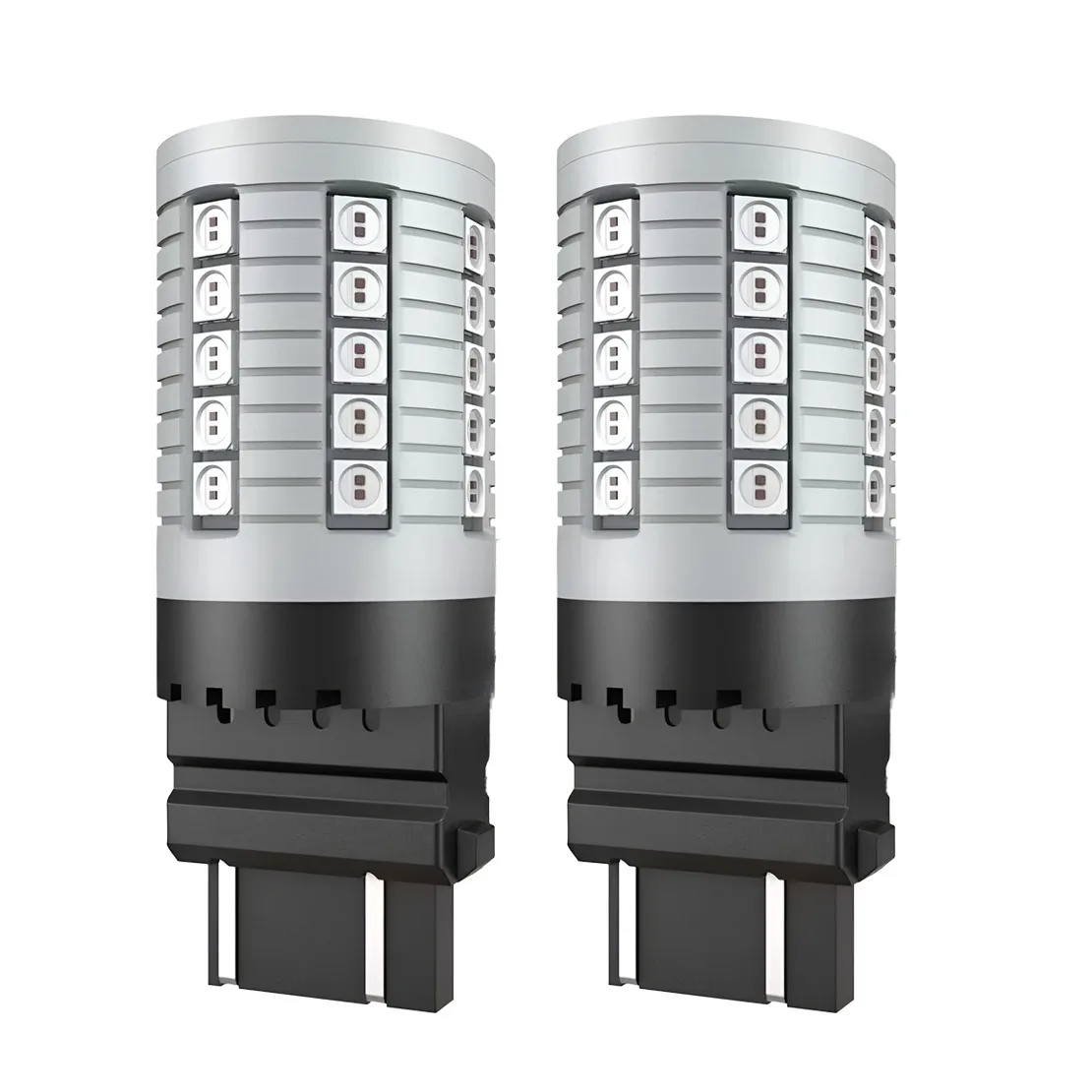 

2Pcs Car Red Led 7443 T20 3030 45Smd Reverse Rear Tail Indicator DRL Light Lamp Bulb fit for Universal