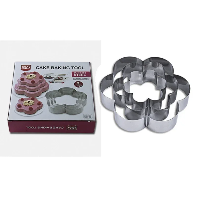 

DIY Big Sizes Cake Mold Stainless Steel Round Polygon Heart Shape Cookie Cutters Fondant Cake Decorating Tools Mold Kitchen Bake