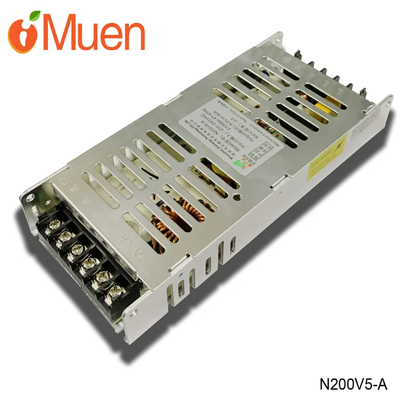 G-Energy LED Power Supply N200V5 / power supply 5V 30mm Thickness Support 220V AC Input Voltage 5V 40A 200W