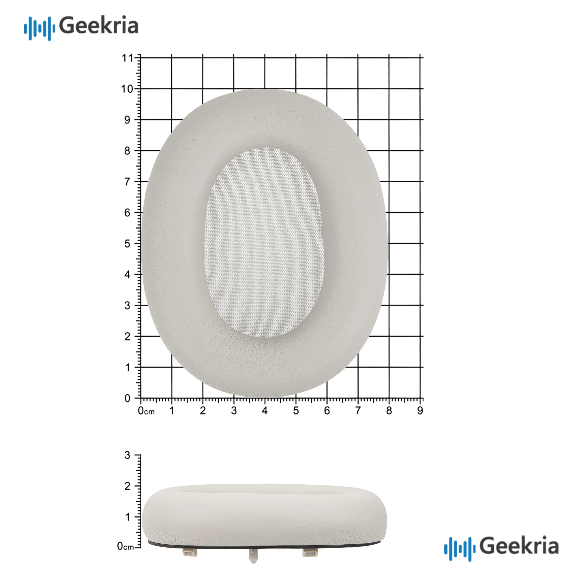 Geekria Replacement Ear Pads for Sony WH-1000XM6 Wireless Noise Canceling Headphones Ear Cushions, Repair Parts(Platinum Silver) view 6