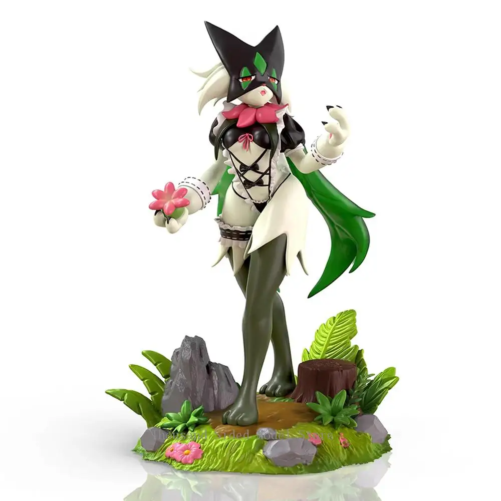 

In Stock Original IDPLAYER Pokemon Meowscarada Strap Maid 1/10 Scale GK Model Kawaii Anime Figure Collectible Toys For Boys Gift