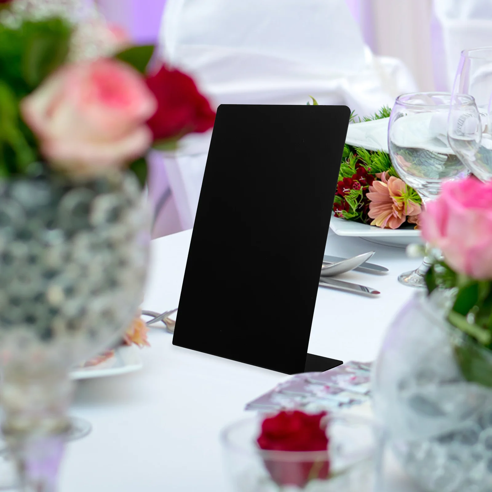 4 Pcs Food Labels for Party Buffet Blackboard Chalkboards Restaurant Writing Pvc Signs Menu