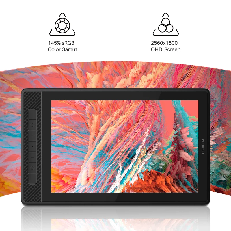 Tableta Gráfica Huion Kamvas Pro 13 2.5K QHD de 13.3 Pulgadas con Pantalla para Diseño Artístico y Dibujo, Tableta Gráfica con Monitor AR